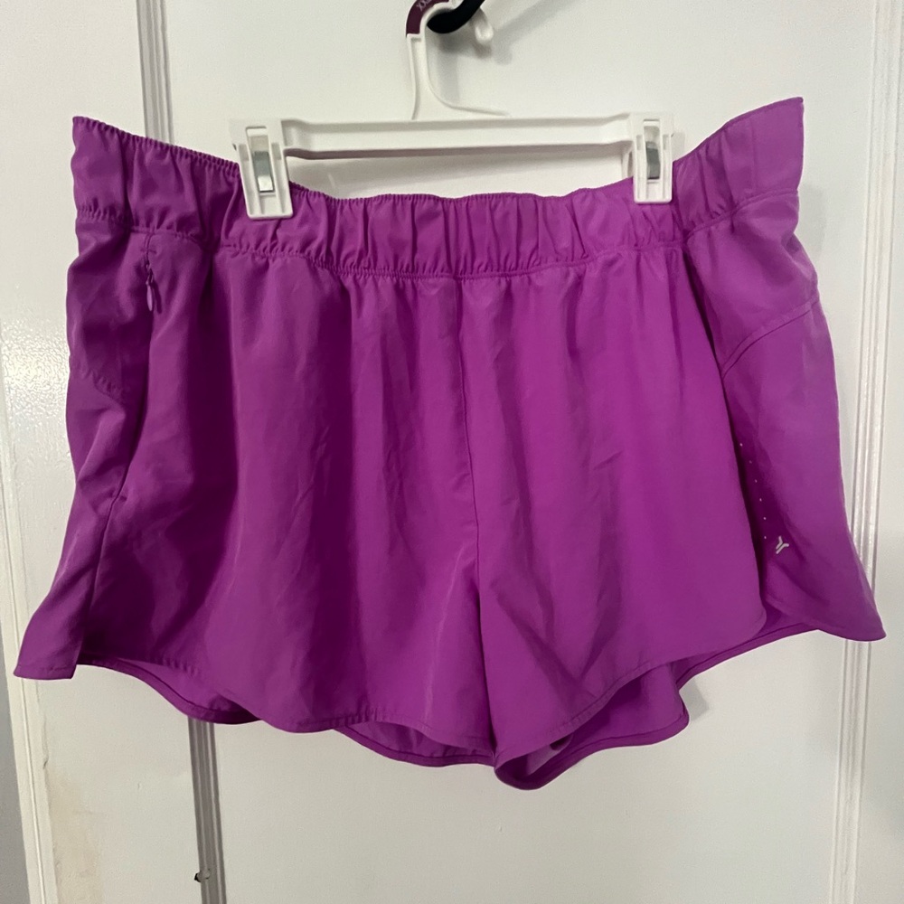 Old Navy Purple Athletic Shorts with Elastic Waistband